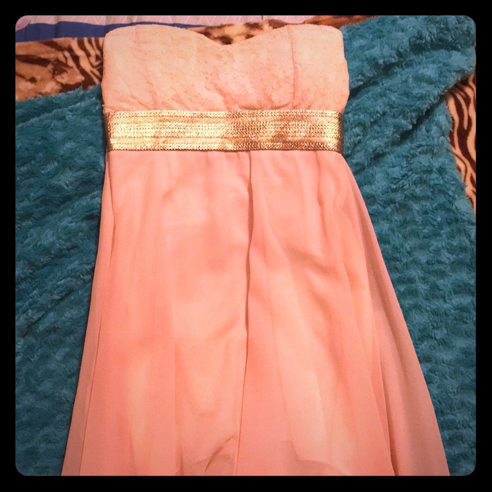 Beautiful Pink Strapless Dress